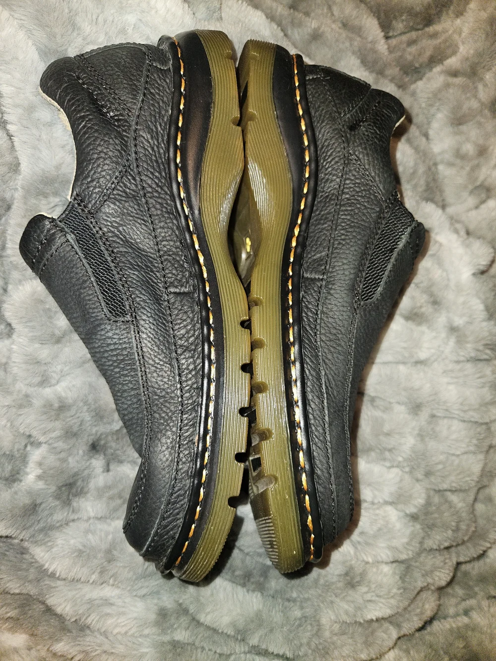 Dr. Martens Black Slip-On Leather Loafers